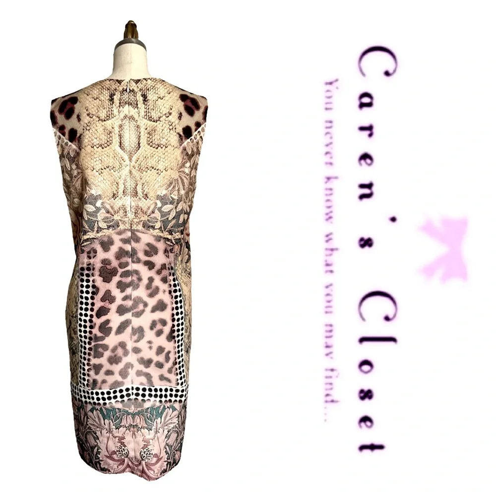 Joe Fresh Animal Mixed Print Sleeveless Shift Dress - Picture 3 of 6